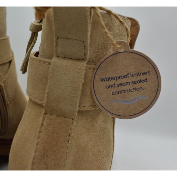 Sofft Womens Size 9.5 Jenine Lennox Tan Suede Zip Block Heel Ankle Boots Shoes - Picture 10 of 15